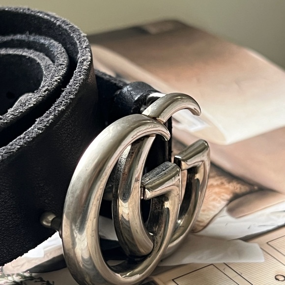 Gucci Leather belt with Double G buckle - Picture 3 of 7